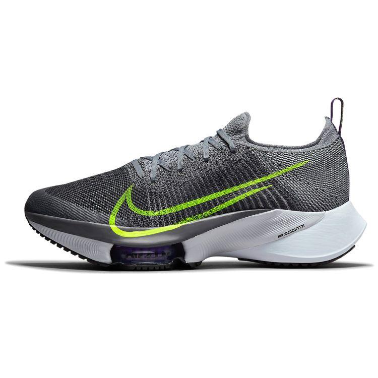 Мужские кроссовки Nike Air Zoom Tempo NEXT% Flyknit Particle Grey Volt темно-серые Wild-Berry CI9923-004 41