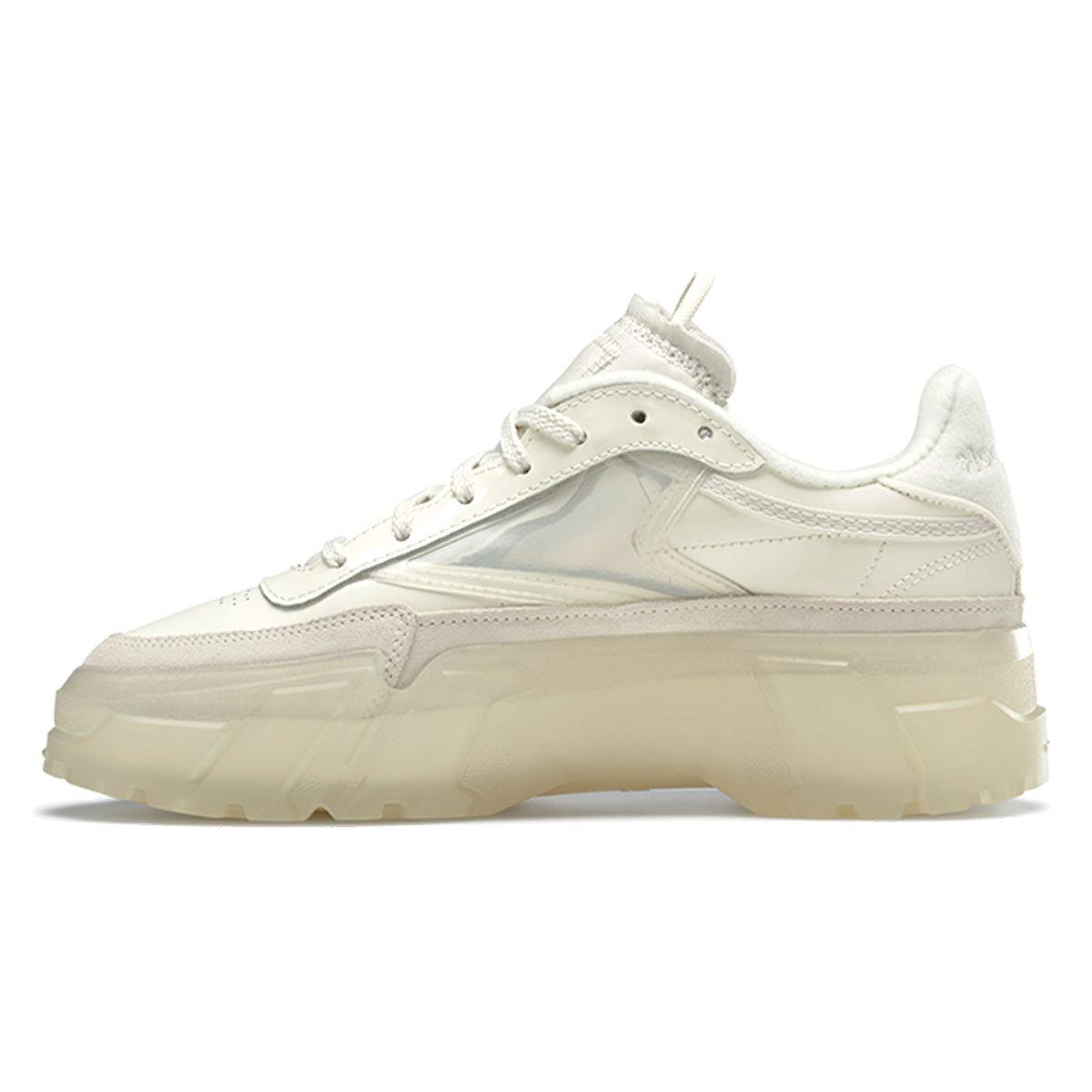 Reebok Cardi B x Club C Chalk Женские кроссовки белые прозрачные H01012 38.5