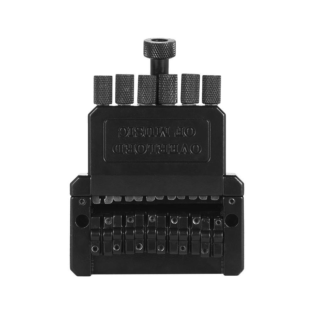 6-струнная электрогитара Tremolo Tailpiece Bridge System для безголовой гитары, черная часть