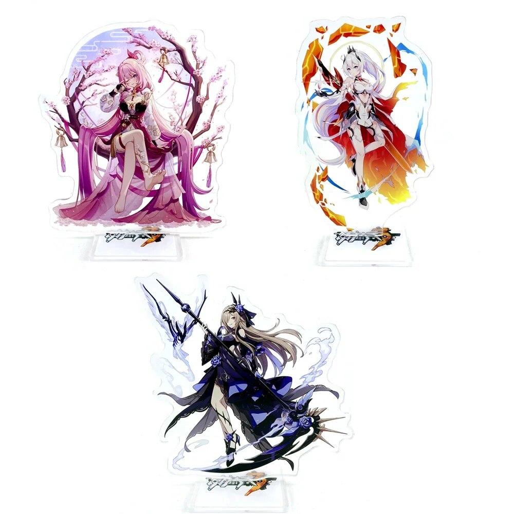 Honkai Impact 3rd Herrschers Elysia Kiana Flamescion Rita Rossweisse Fallen Rosemary акриловая подставка игрушка-фигурка