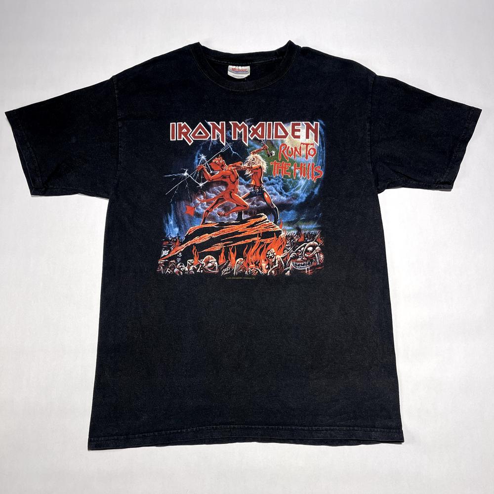 Футболка унисекс Y2K Iron Maiden Run The Hills Band Concert Tour S