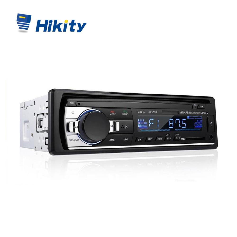   Joom Автомобильный радиоприемник Hikity 12 В, 1 Din-плеер, цифровой Bluetooth, аудио, MP3-плеер, стерео Авторадио, поддержка USB, FM, TF, AUX с дистанционным управлением