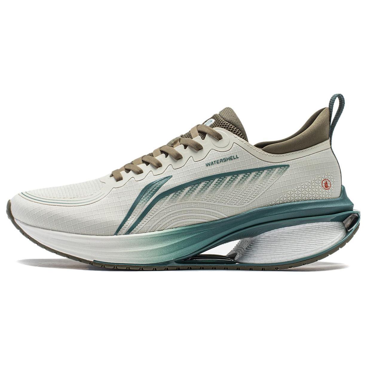 Кроссовки Li Ning Wu Shi 5S 3.0 с амортизацией, нескользящие, износостойкие, с низким верхом, мужские, белые, зеленые ARST051-1 44⅓