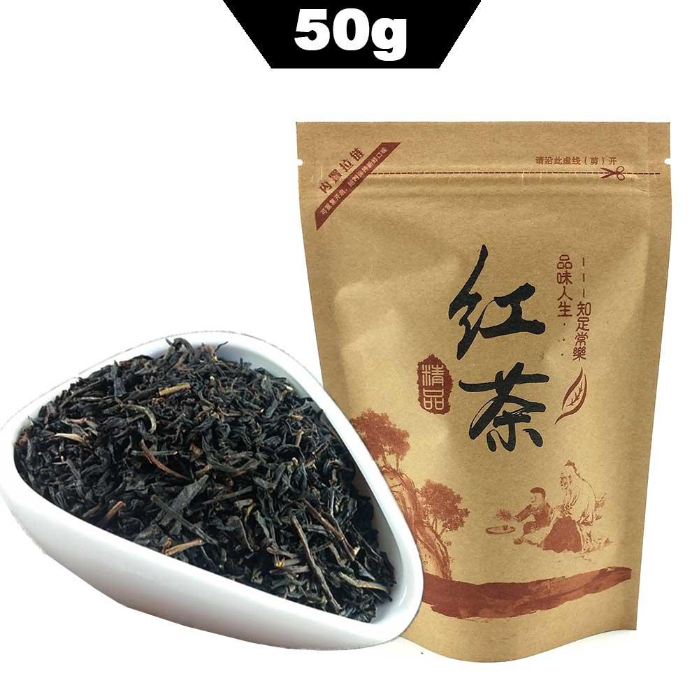 Чёрный чай  Joom Черный чай с личи Kongfu, красный чай, личи, ароматизатор личи, бумажный пакет, крафт-пакет, китайская еда, 50 г