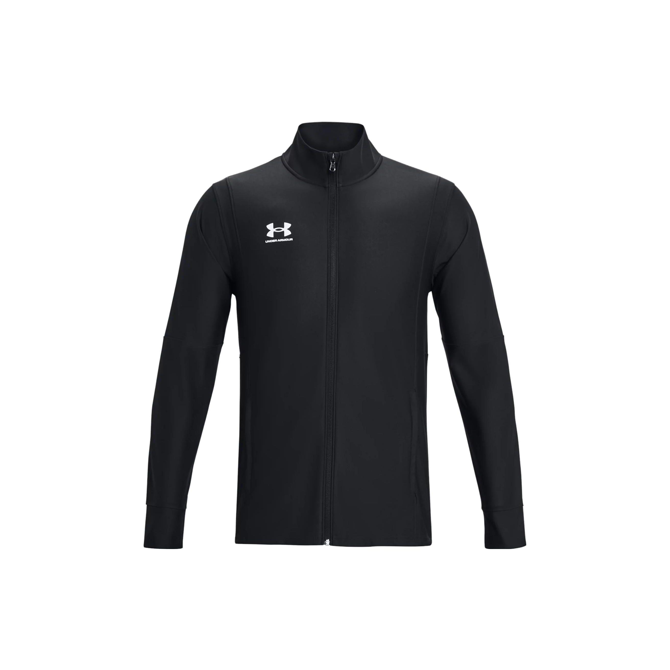 Under Armour Challenger однотонная мужская куртка с воротником-стойкой на молнии, черная 1379494-001 XL