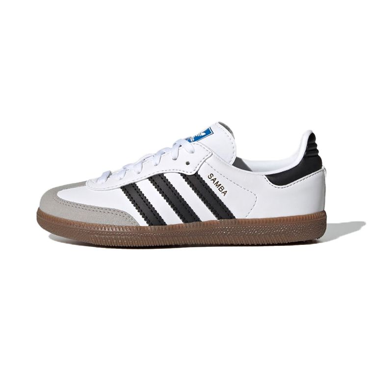 Кеды и слипоны Adidas Samba OG J White Black Gum Детские кроссовки Cloud-White Core-Black GZ8346 30