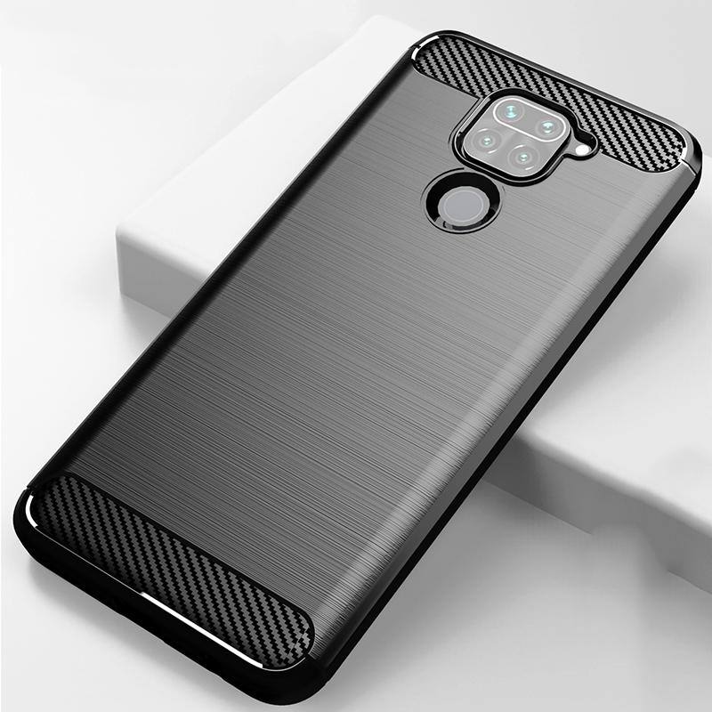 Чехол из углеродного волокна для Xiaomi Redmi Note 9, мягкая задняя крышка, защитный чехол для Redmi Note 9 Note9 серый