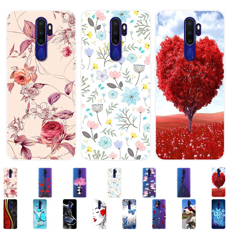 Чехол для OPPO A5 2020, мягкий силиконовый чехол из ТПУ с рисунком из ТПУ, чехол для телефона для OPPO A52020 A 5, чехол фиолетовый