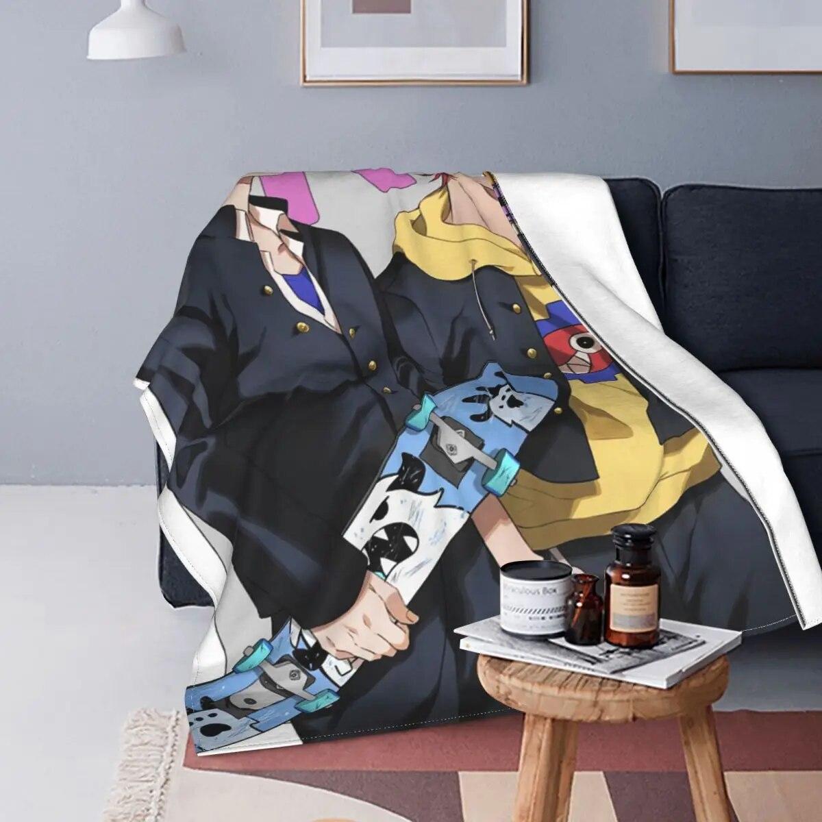 Аниме SK8 The Infinity Fuzzy Blanket Kyan Reki Hasegawa Langa Yaoi Забавные пледы для дивана, постельные принадлежности, коврик для отдыха, кусок коврика 75x100cm 30x40in