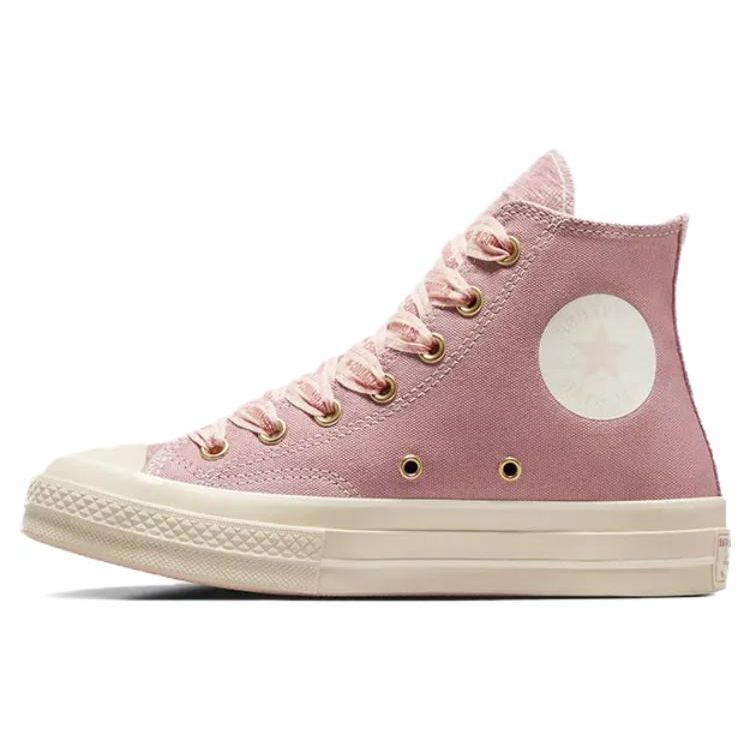 Converse Chuck 70 High Ribbon Lacers - Кроссовки унисекс Night Flamingo Pink Pink-Sage A07977C 36.5