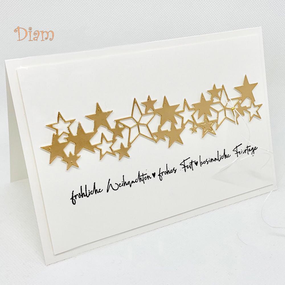 BL Star Cut Die DIY Записки Бумажные карты Изготовление ремесленных трафаретов Плесень Альбом серебряный