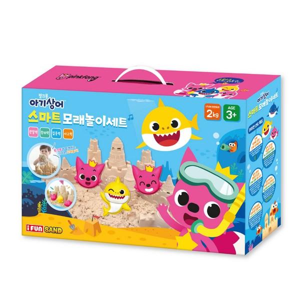 Pinkfong Smart Sand Play Set, Разные цвета, 2 кг, популярные корейские игрушки