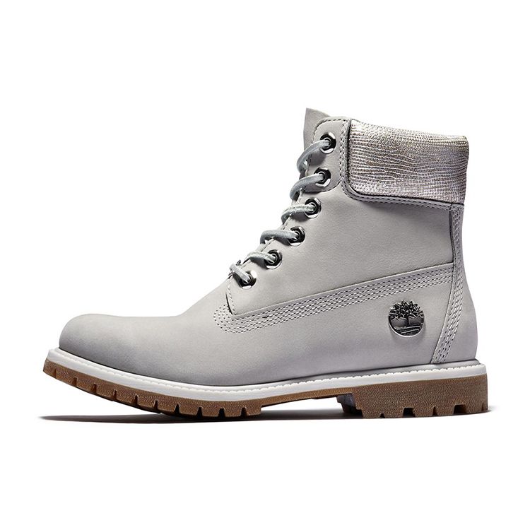 Timberland Премиум-серия Прочные классические короткие уличные ботинки, увеличивающие рост, женские ботинки серого цвета A1UWF 37.5
