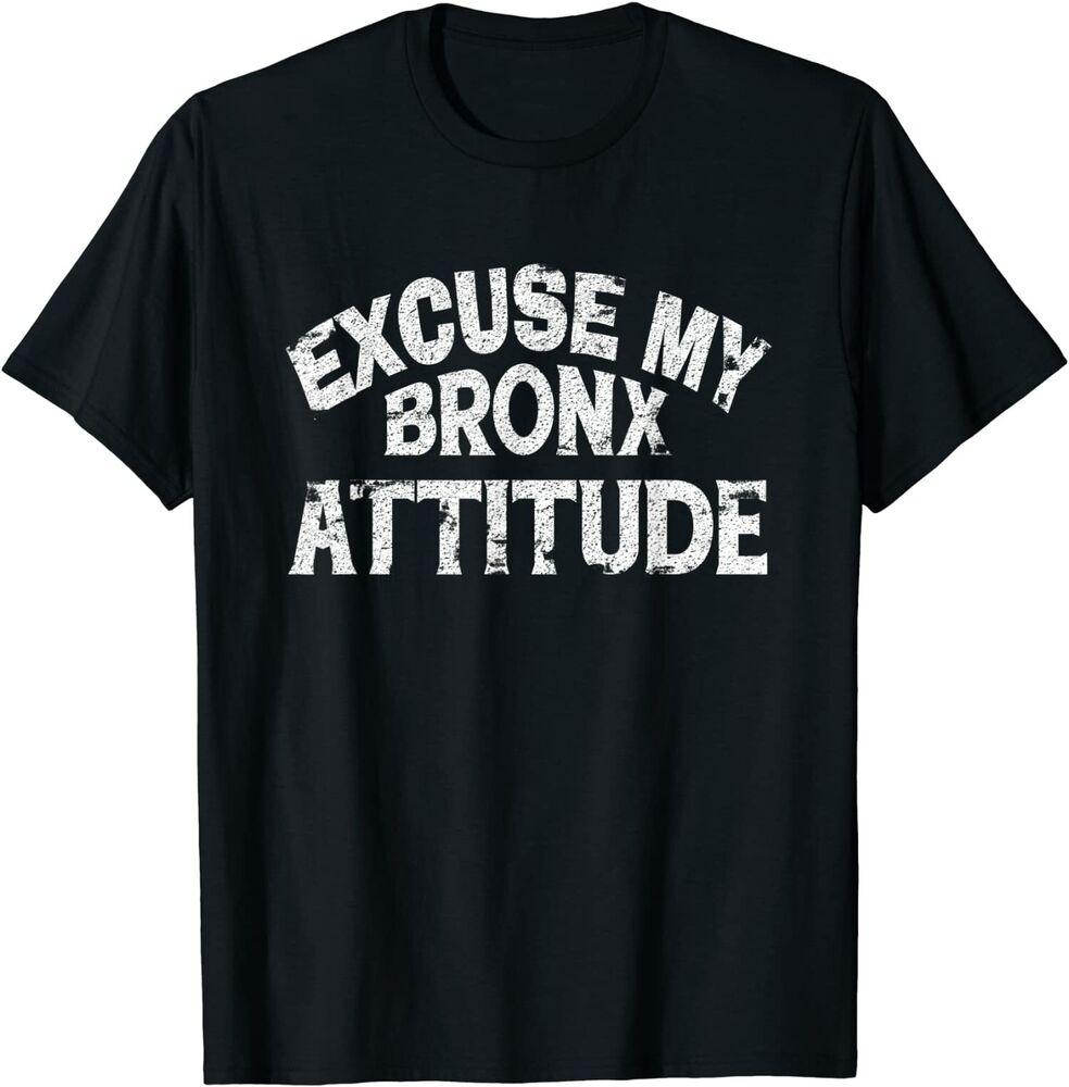 Футболка унисекс «Смешные высказывания, извините мой Bronx York Attitude» S