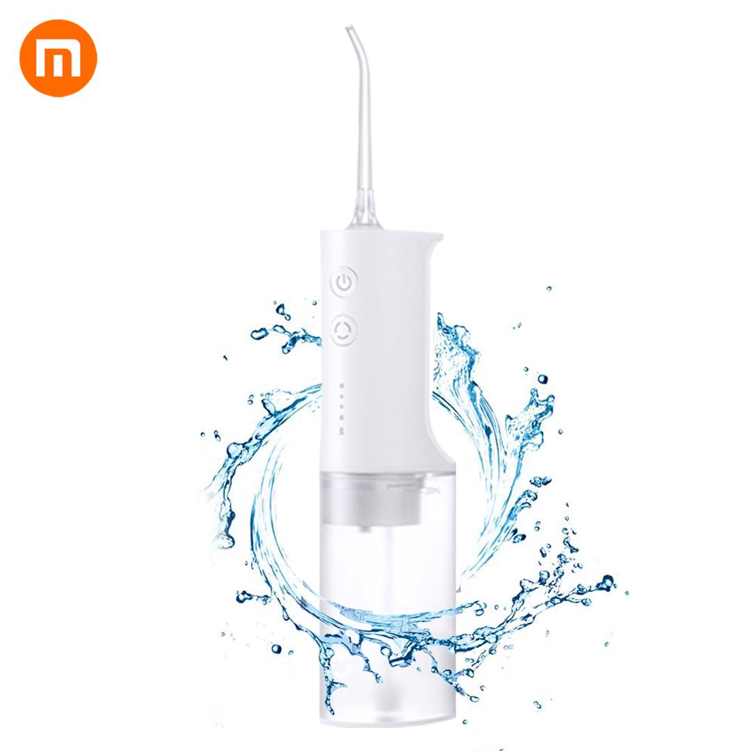 Портативные ирригаторы Портативный ирригатор для полости рта XIAOMI MIJIA, ирригатор для зубов, ирригатор для зубов, ирригатор для щек, очиститель зубов, водяной пульс 200 мл, 1400/мин белый
