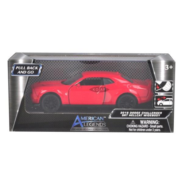 Motor Max 2018 Dodge Challenger SRT Helk Body, литой под давлением миникар с полной задней частью 73675 12 x 5,5 x 3,5 см, корейская игрушка