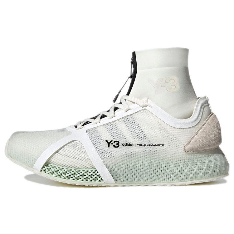 Adidas Y-3 Runner 4D IOW Mid Core White Unisex Кроссовки Off-White Black GZ9142 37⅓