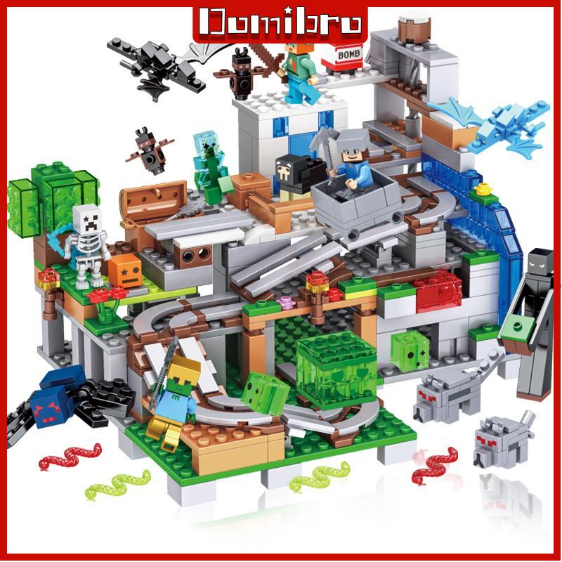 MC Building Block Farm and Villages Field Cave Trap Toys для детей Farm-210+Pcs