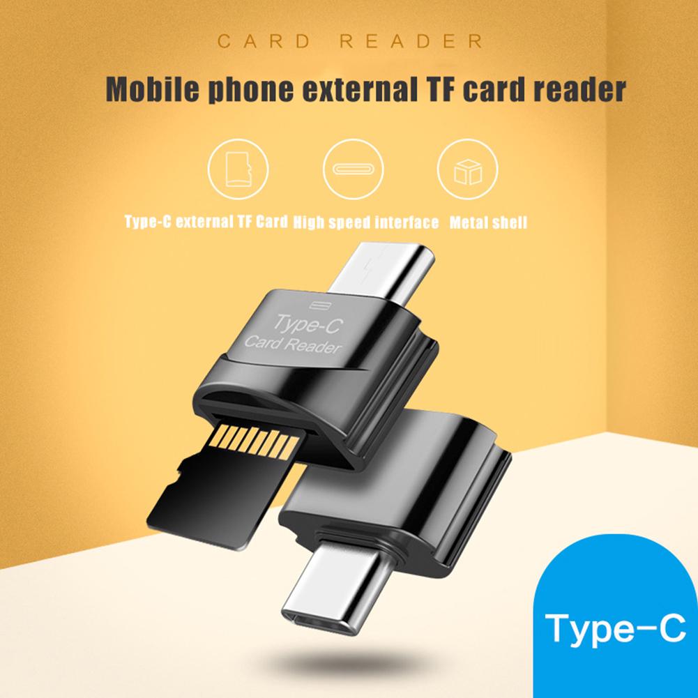 Высокоскоростное устройство чтения карт памяти Micro-USB/Type-C TF Micro-SD OTG Телефонный адаптер Micro USB золотистый