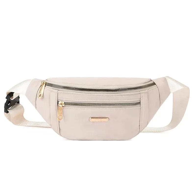 Мужская и женская уличная сумка-пояс Oxford Casual Color Waist Bag Crossbody Chest Bag