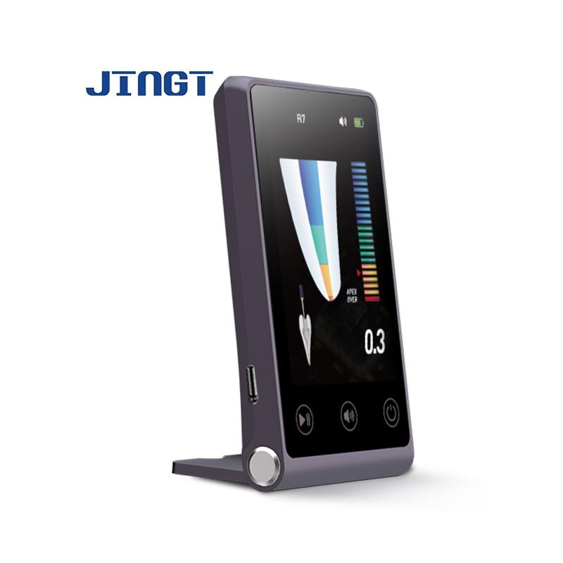 JINGT R7 эндодонтический локатор вершины корневого канала ЖК-экран стоматологический эндодонтический мини-размер 3,5 дюйма с интеллектуальной точностью R7 Black