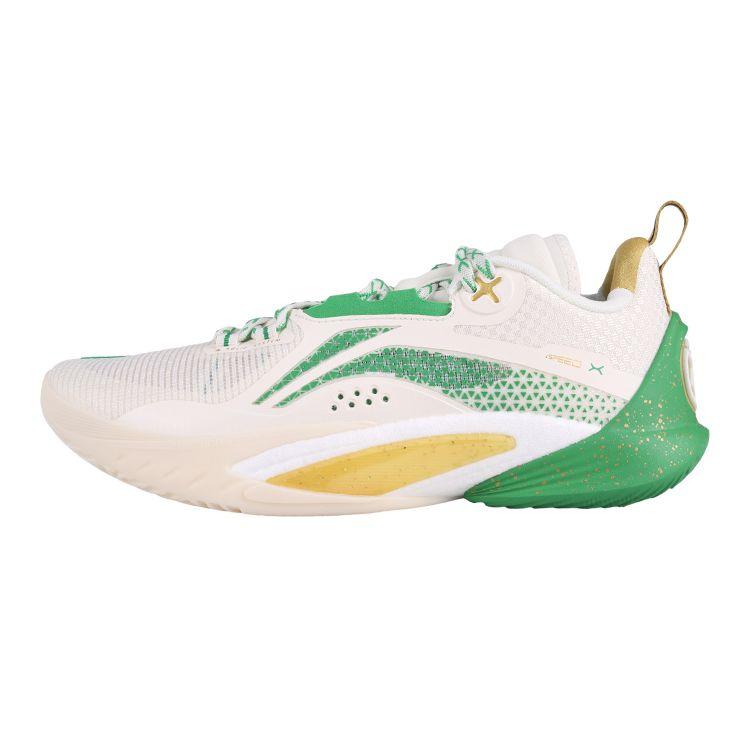 Баскетбольные кроссовки Li Ning Flash 10 CBA Team Liaoning Professional, удобные, прочные, нескользящие, низкие, мужские баскетбольные кроссовки, зеленые, ABAT085-15 39