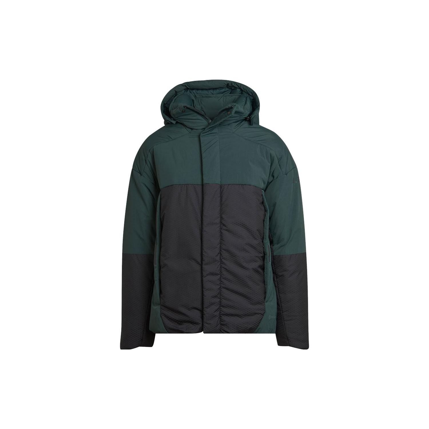 Adidas Куртка с капюшоном на молнии с цветными блоками Мужские куртки Зеленый HG6031 L