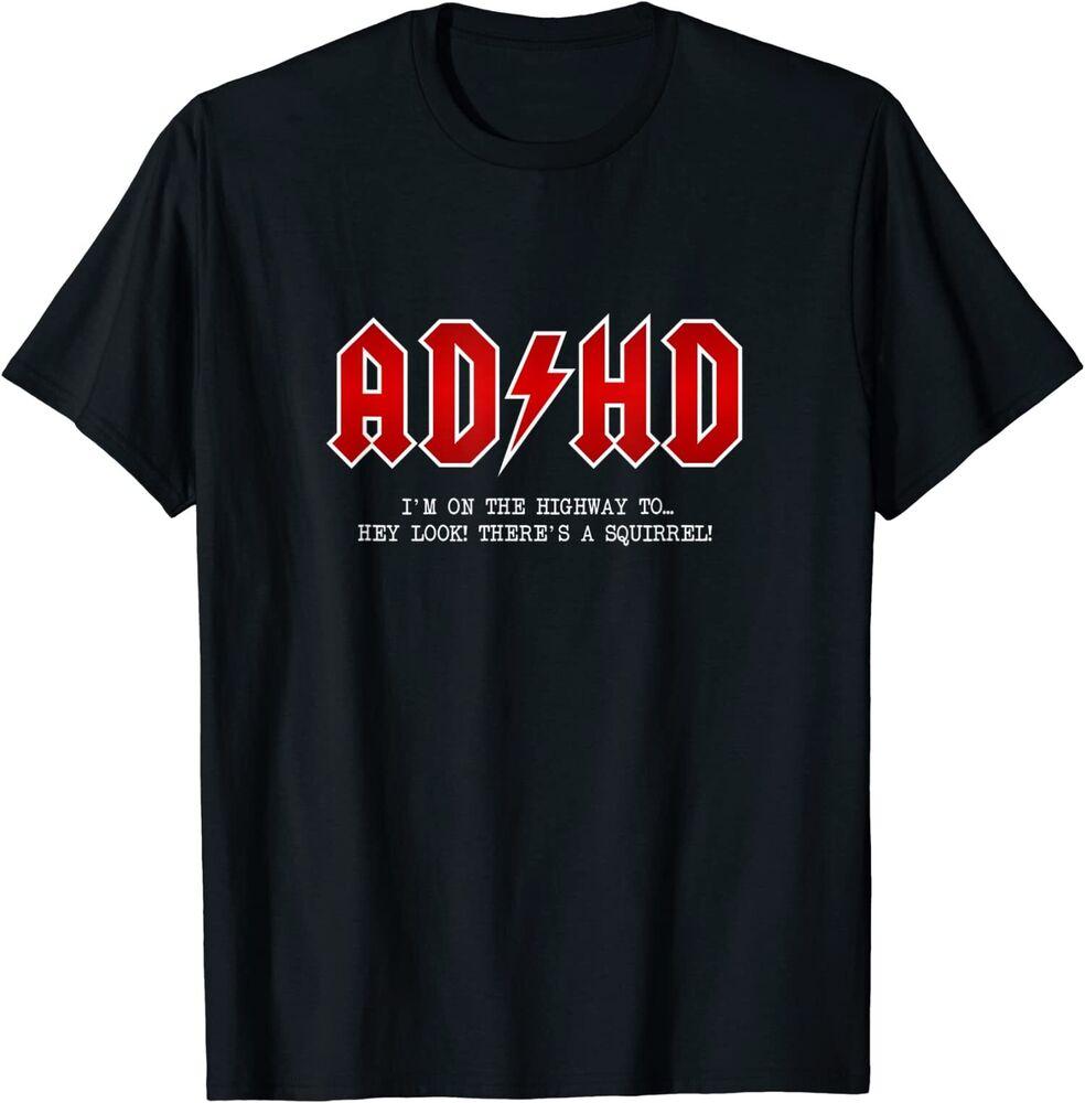 Футболка унисекс Adhd Highway Hey Look A Squirrel Hard Rocker Adhd S