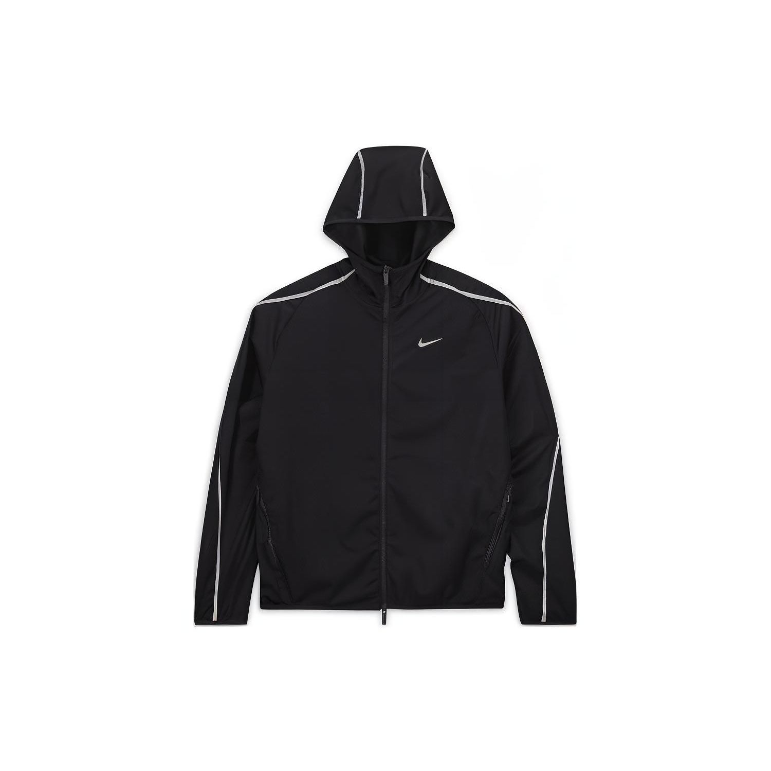 Nike X Nocta Collab FW23 Куртка унисекс с высоким воротником и карманом на молнии из светоотражающего материала, черная DV3662-010 M
