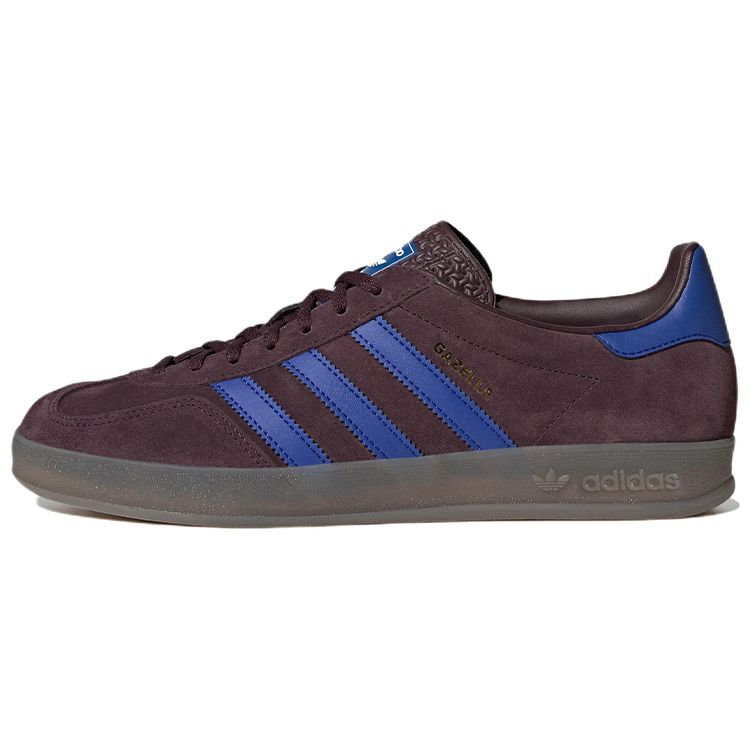 Кроссовки унисекс adidas Gazelle Indoor Maroon Lucid Blue Red Shadow-Maroon Semi-Lucid-Blue IG9980 47⅓