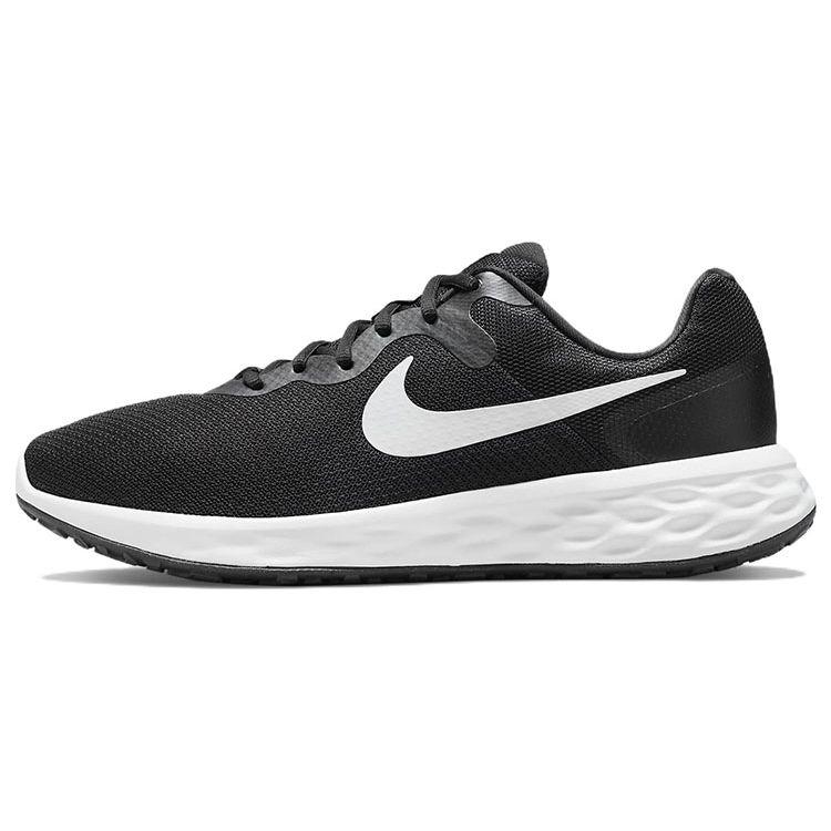Nike Revolution 6 Extra Wide Черные Белые Мужские Кроссовки Железно-Серые DD8475-003 44