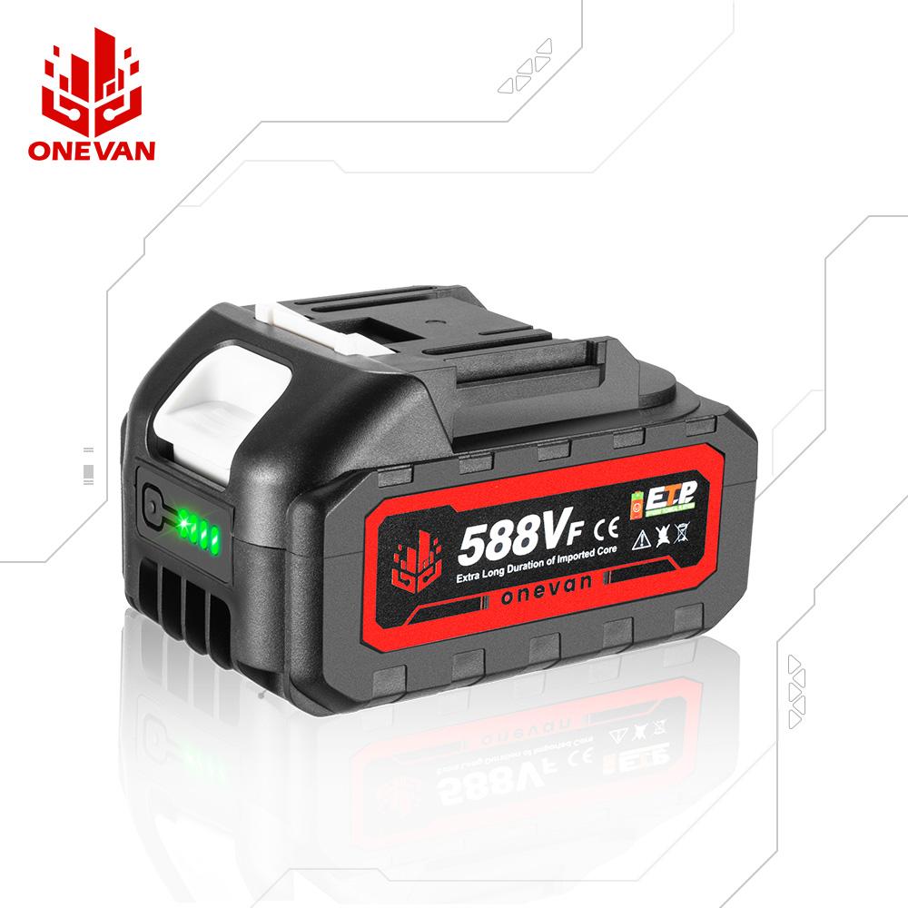 588VF литий-ионный аккумулятор с индикатором заряда батареи для Makita BL1830 BL1840 BL1850 аккумулятор для электроинструмента с вилкой ЕС 1Pcs Battery