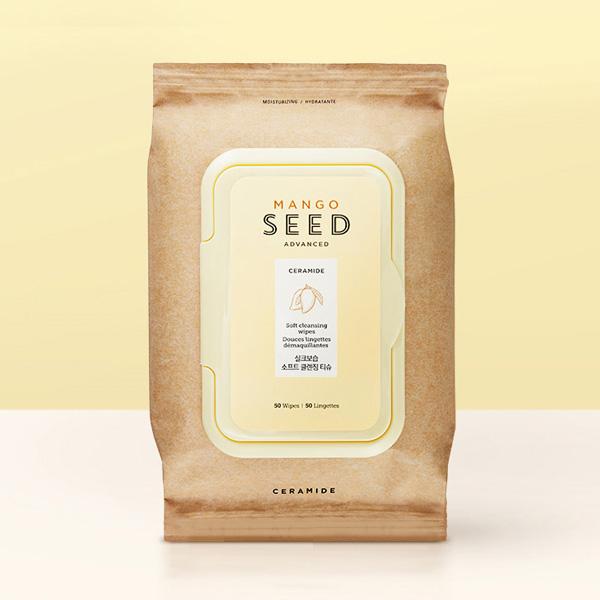 Шелковая увлажняющая мягкая очищающая салфетка The Face Shop Mango Seed 50 листов * 1 упаковка (3 варианта) 50SHEETS * 1PACK
