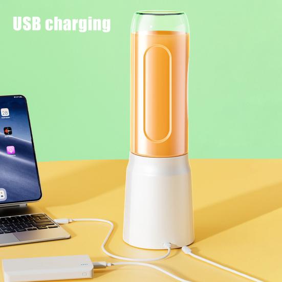 Yousheng 450 мл электрическая портативная мешалка USB перезаряжаемая соковыжималка высокоскоростная конструкция с острым лезвием беспроводная мешалка соковыжималка белый
