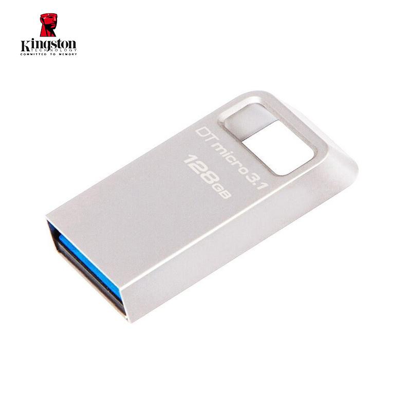 USB-Флешки  Joom USB-накопитель Kingston DataTraveler Micro 3.1 в сверхмалом металлическом корпусе без колпачка 32GB серебряный