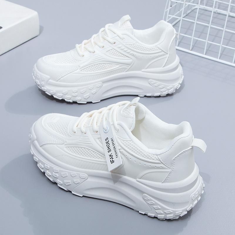 Daddy Shoes Женская новая повседневная обувь на платформе и платформе Спортивная обувь на открытом воздухе Модные женские кроссовки 36 чёрный
