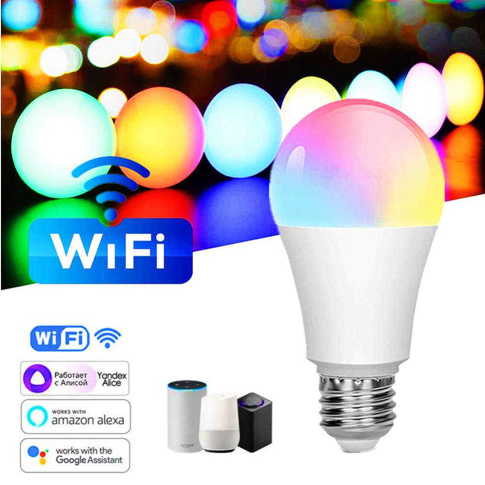 Умная светодиодная лампа CozyLife E27, 15 Вт, Wi-Fi, работает с Alexa, Google Home, Яндекс, Алиса, 85–265 В, RGB, 2700–6000 К, таймер с регулируемой яркостью 110V