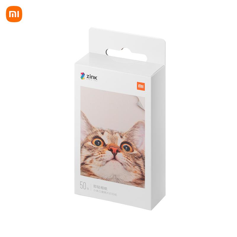 Бумага для карманного принтера Xiaomi ZINK, самоклеящаяся фотобумага с цветной печатью, 3-дюймовый мини-карманный фотопринтер, 10-100 шт. бумаги 10 Pcs белый