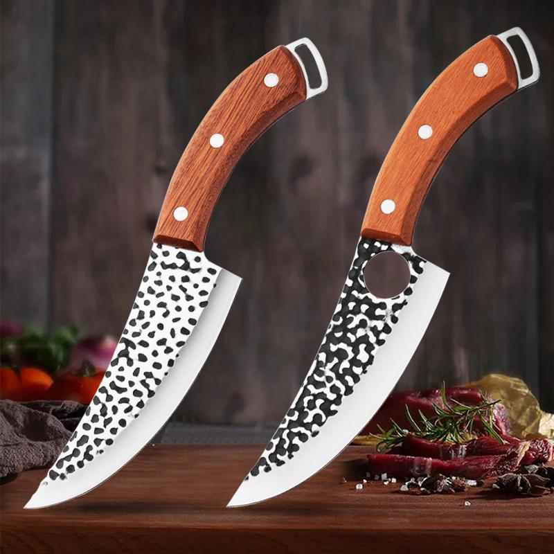 Нож для обвалки Кованый нож для мяса из нержавеющей стали Нож шеф-повара для фруктов и овощей Style 1