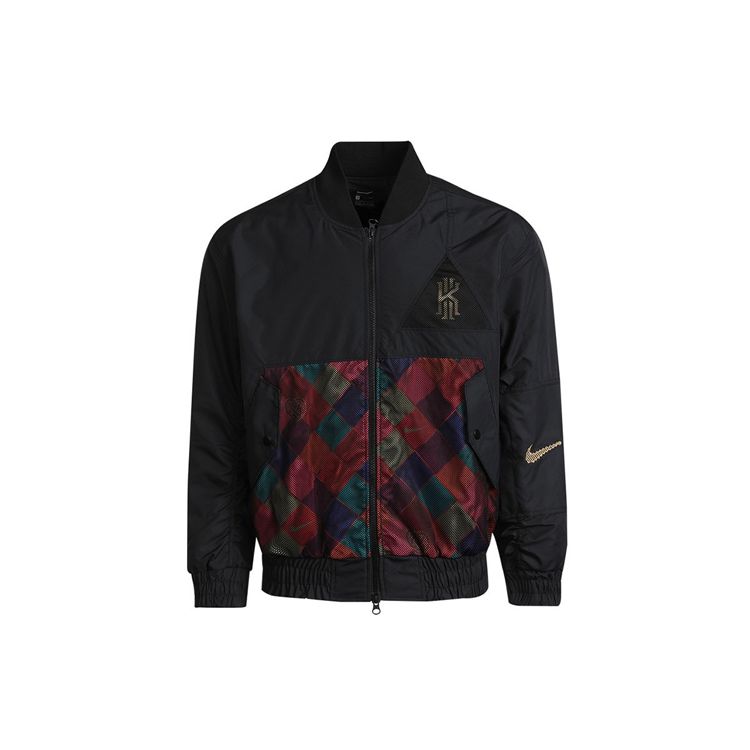 Nike Colorblock Sports Print Баскетбольная куртка Мужские куртки Черные DD6930-010 S