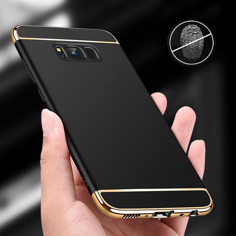 Чехлы Роскошный противоударный бронированный чехол для Samsung S20 A51 A20S, жесткий чехол для ПК для iPhone 12 Pro Max 11 XR SE 2020 Huawei P40 Xiaomi Redmi Note 9S iPhone 5 чёрный