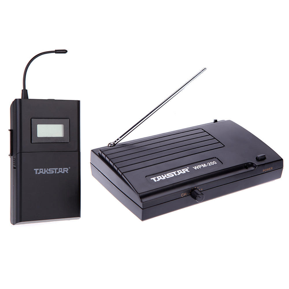 Takstar WPM-200 Беспроводная система мониторинга УВЧ, дальность передачи 50 м, стереонаушники-вкладыши
