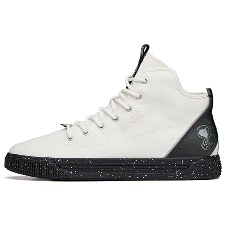 Anta Snoopy X Collaboration Trendy High-Top Sneakers Men Sneakers White Black 912138601-2 39