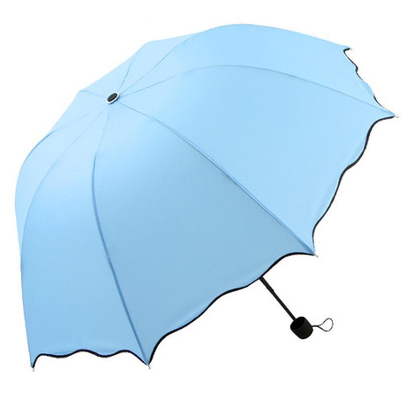 Зонт от солнца/дождя с волнистыми складными листьями Princess Dome Umbrella L