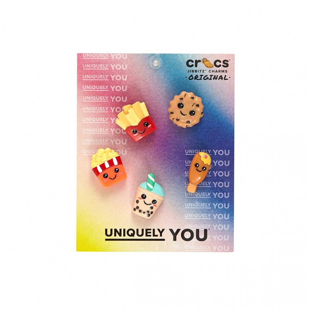 Украшения для обуви Кроватка CROCS But Cute Food, 5 шт., 10012193 FREE999
