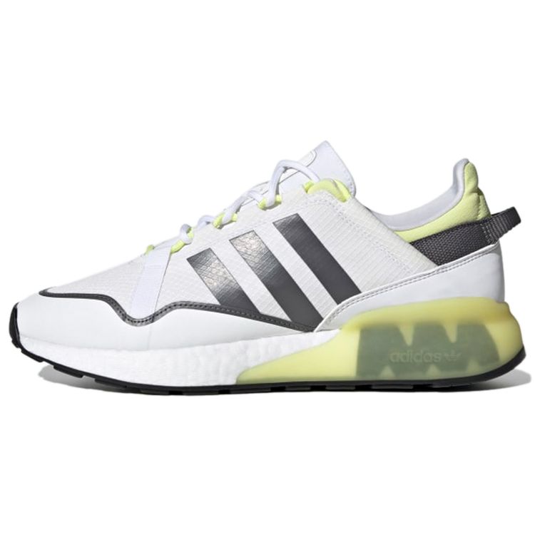 Adidas ZX 2K Boost Pure White Pulse Yellow Мужские кроссовки Cloud-White Grey-Five GZ7729 42⅔