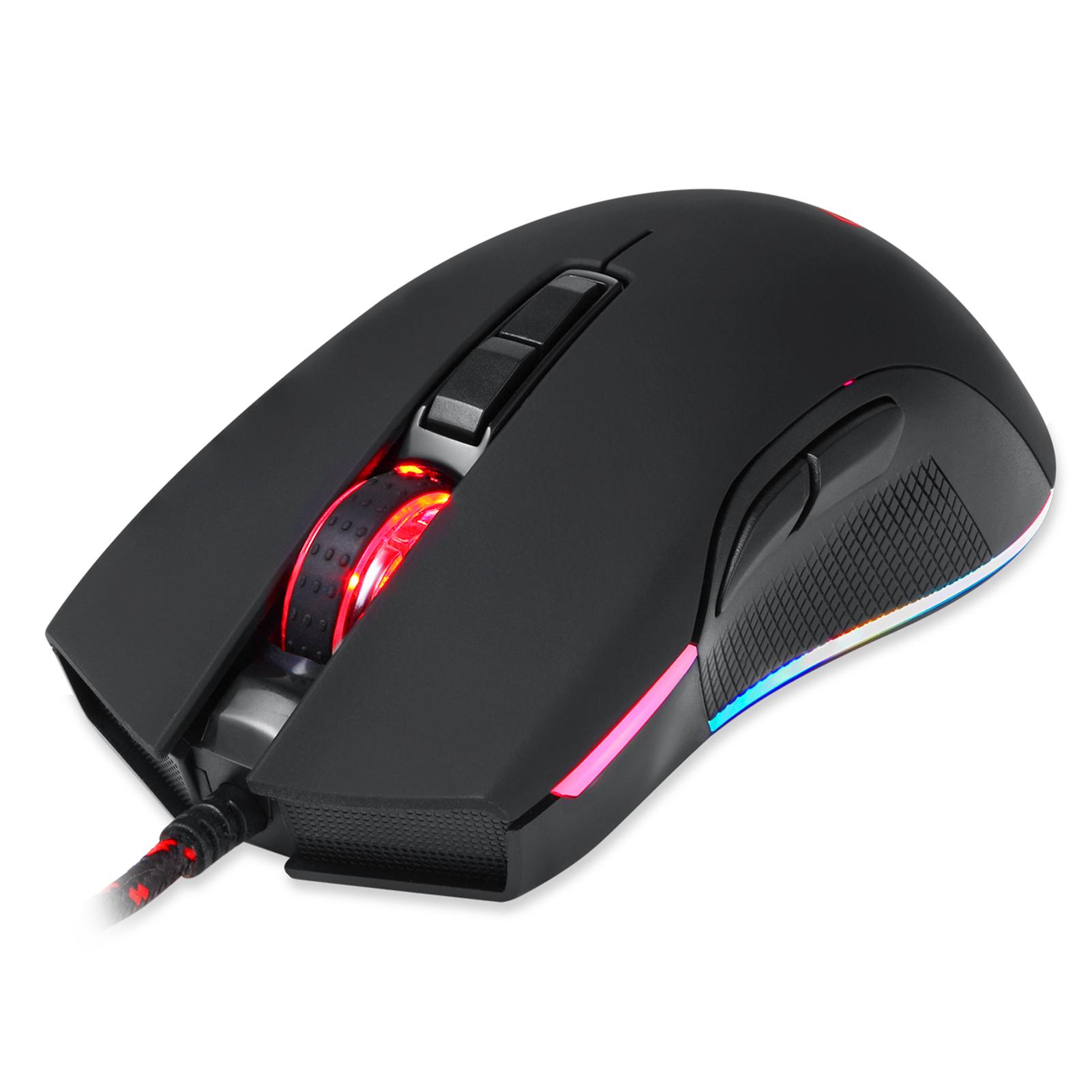 Проводная игровая мышь Motospeed V70 USB Мышь RGB Эргономичный дизайн 8-ступенчатая регулируемая ширина разрешения розовый