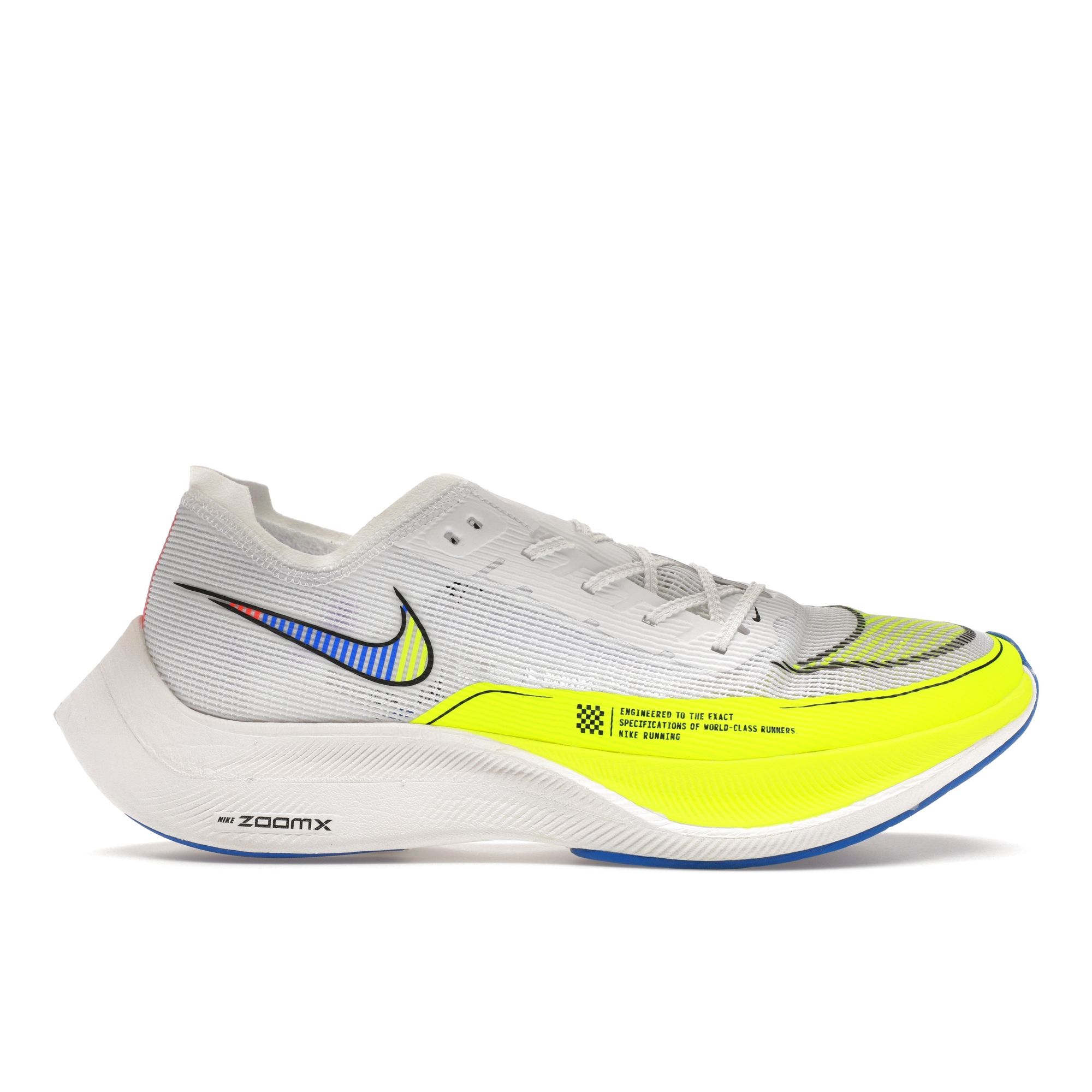 Мужские кроссовки Nike ZoomX Vaporfly Next% 2 White Volt Racer синие черные CU4111-103 40.5