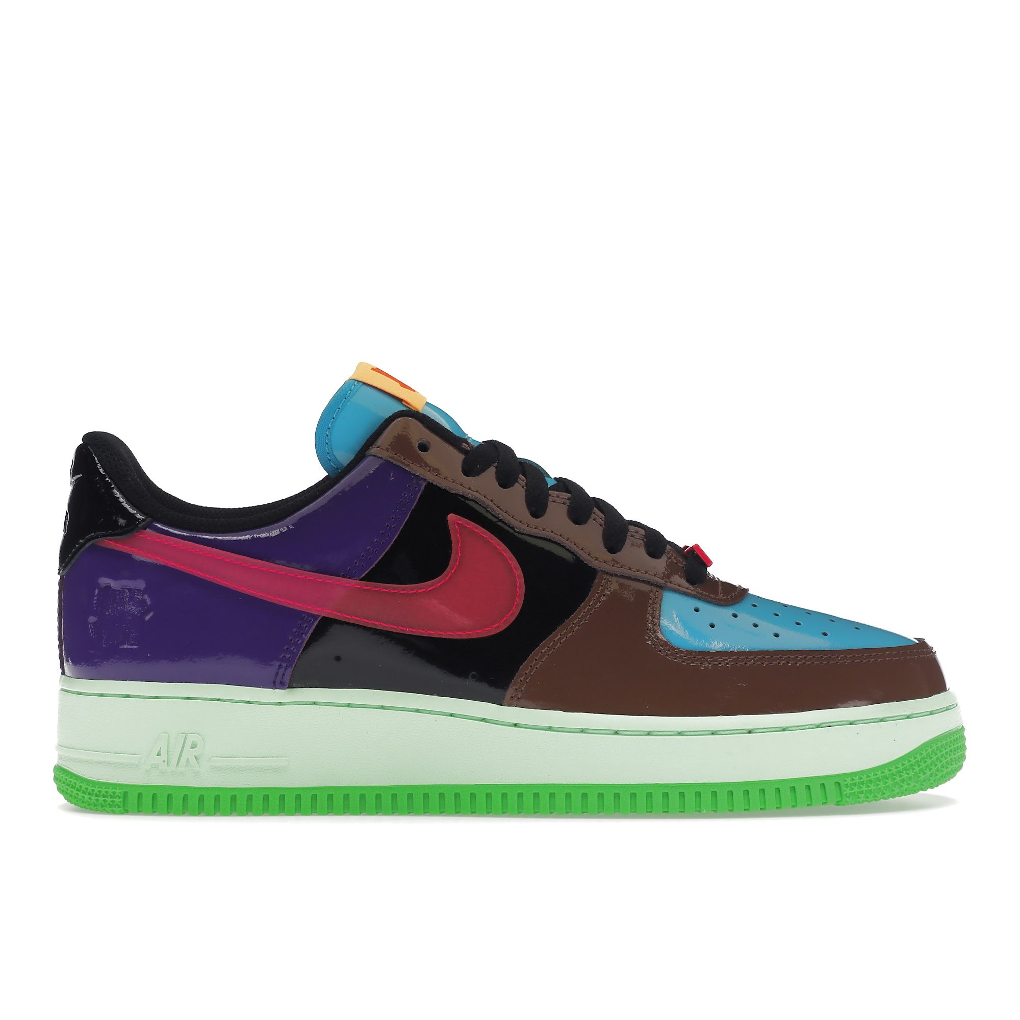Кроссовки унисекс Nike Undefeated x Air Force 1 Low Pink Prime Multi-Color Fauna-Brown DV5255-200 38