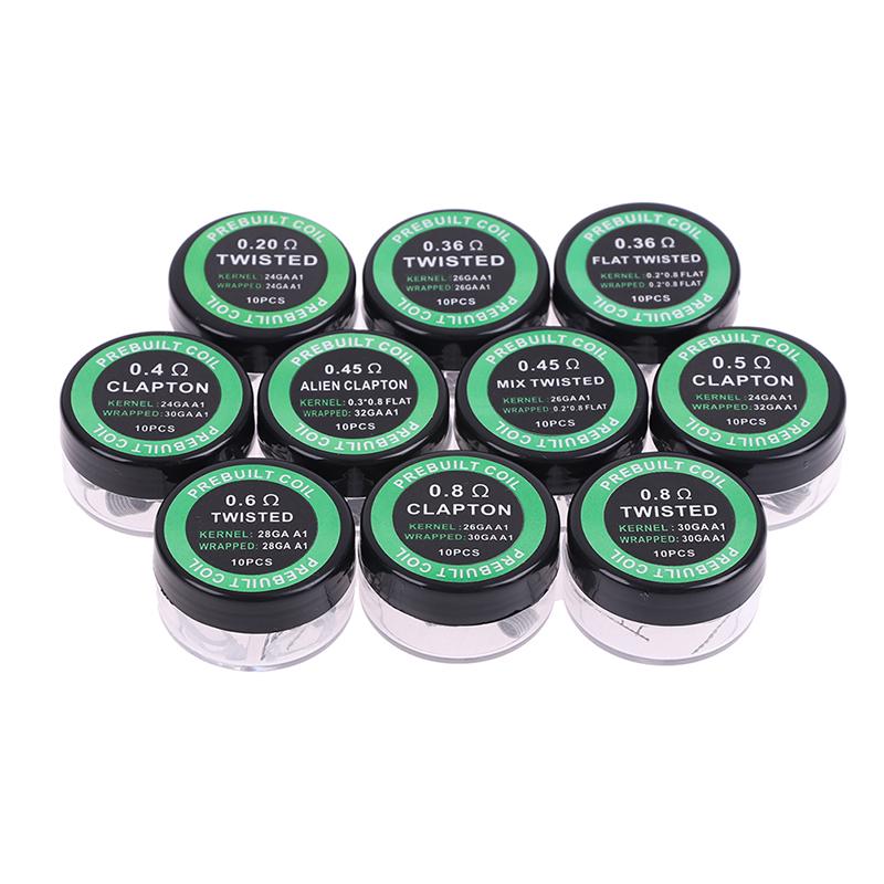 10 шт. A1 витые плавленые катушки Hive Clapton, готовые обмотки проводов, катушка Rda Clapton 0.8